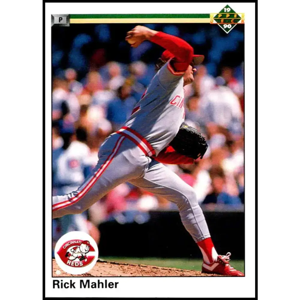 1990 Upper Deck #220 Rick Mahler NM-MT Cincinnati Reds Baseball Card - Baseball Card Single