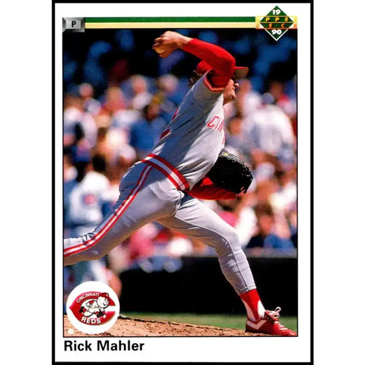 1990 Upper Deck #220 Rick Mahler NM-MT Cincinnati Reds Baseball Card - Baseball Card Single