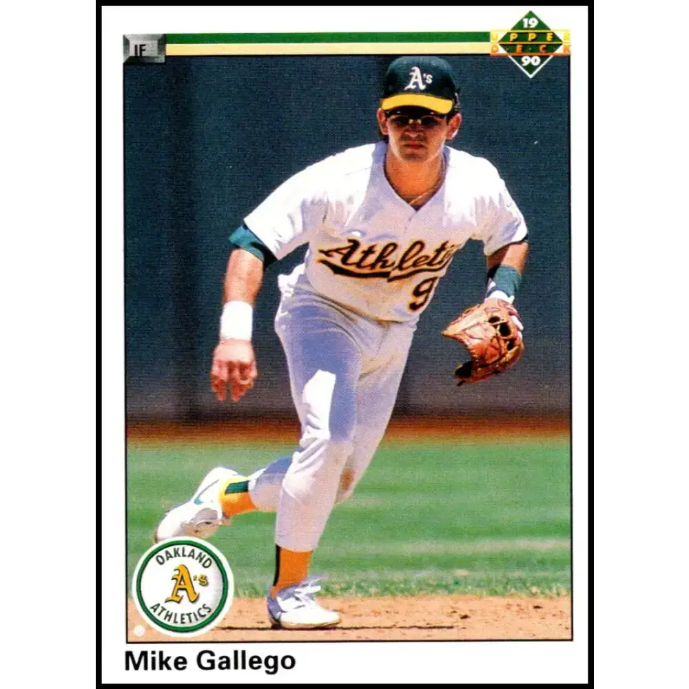 1990 Upper Deck #230 Mike Gallego NM-MT Oakland Athletics Baseball Card - Baseball Card Single