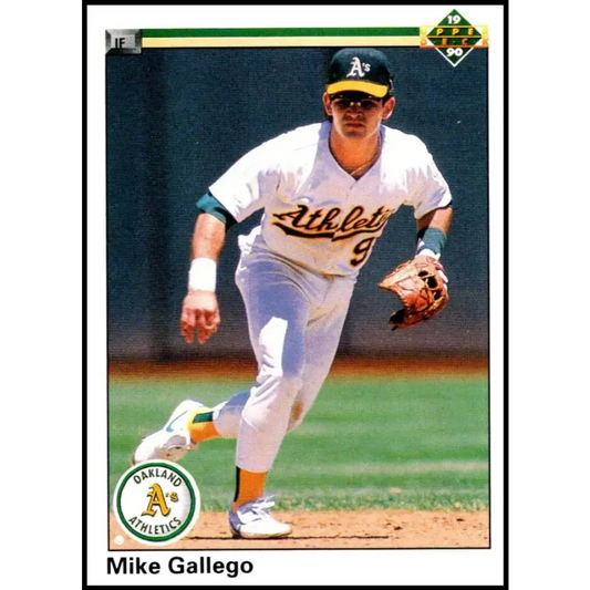 1990 Upper Deck #230 Mike Gallego NM-MT Oakland Athletics Baseball Card - Baseball Card Single