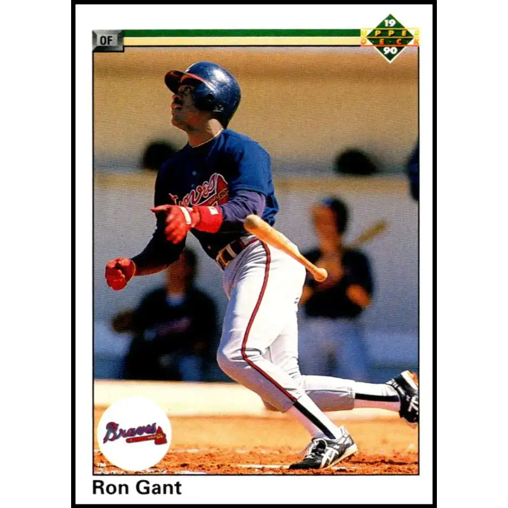 1990 Upper Deck #232 Ron Gant NM-MT Atlanta Braves Baseball Card - Baseball Card Single