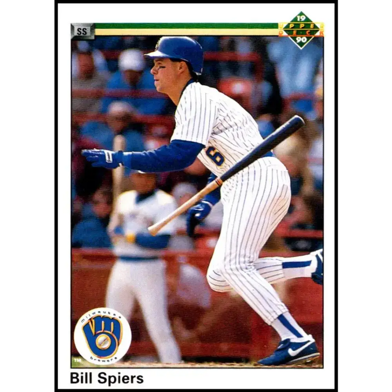 1990 Upper Deck #237 Bill Spiers NM-MT Milwaukee Brewers Baseball Card - Baseball Card Single