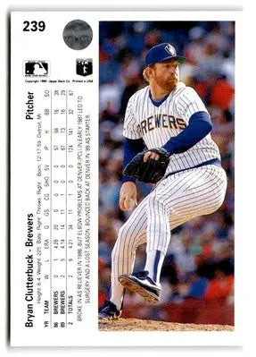 Baseball trading card of Bryan Clutterbuck from 1990 Upper Deck series