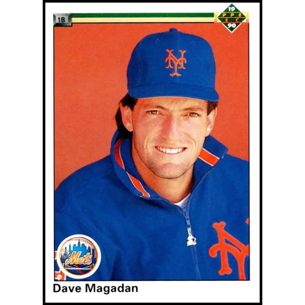 1990 Upper Deck #243 Dave Magadan NM-MT New York Mets Baseball Card - Baseball Card Single