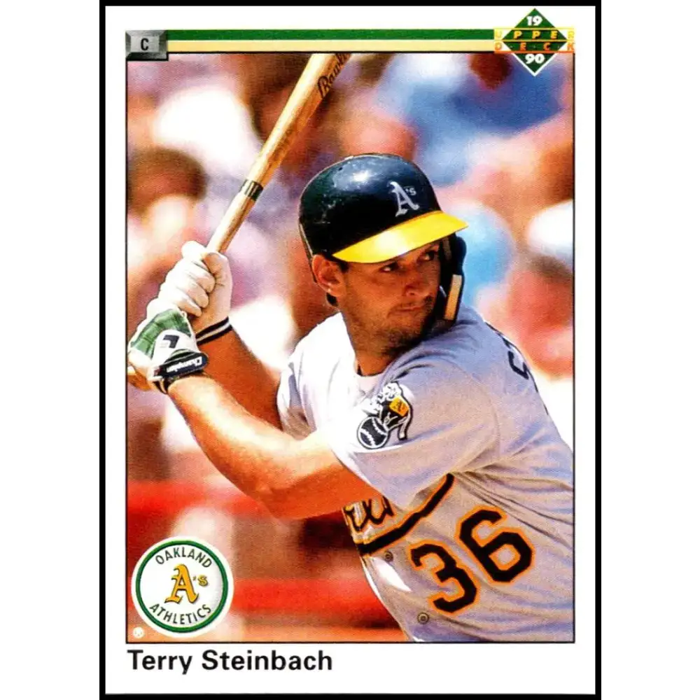 1990 Upper Deck #246 Terry Steinbach NM-MT Oakland Athletics Baseball Card - Baseball Card Single