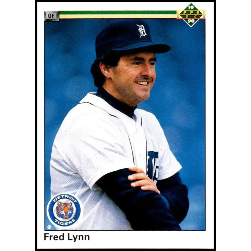 1990 Upper Deck #247 Fred Lynn NM-MT Detroit Tigers Baseball Card - Baseball Card Single