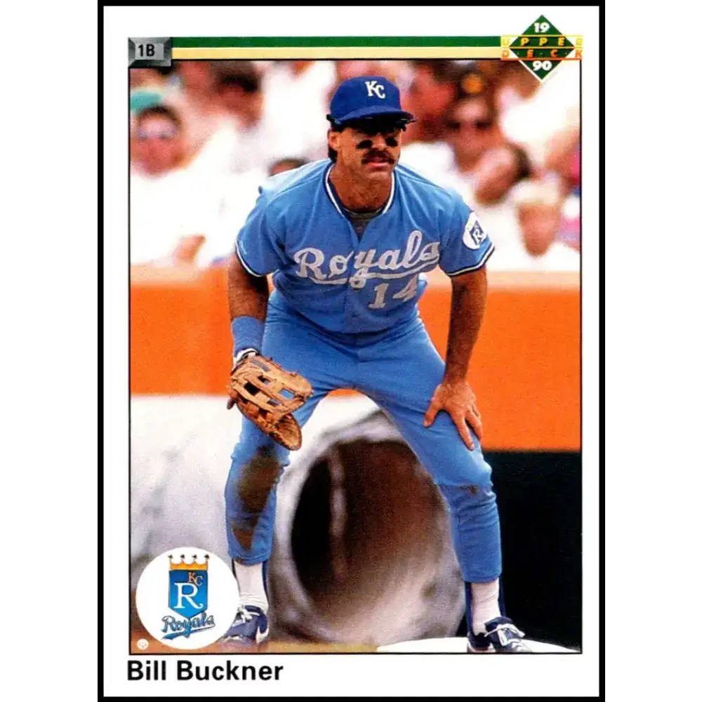 1990 Upper Deck #252 Bill Buckner NM-MT Kansas City Royals Baseball Card - Baseball Card Single