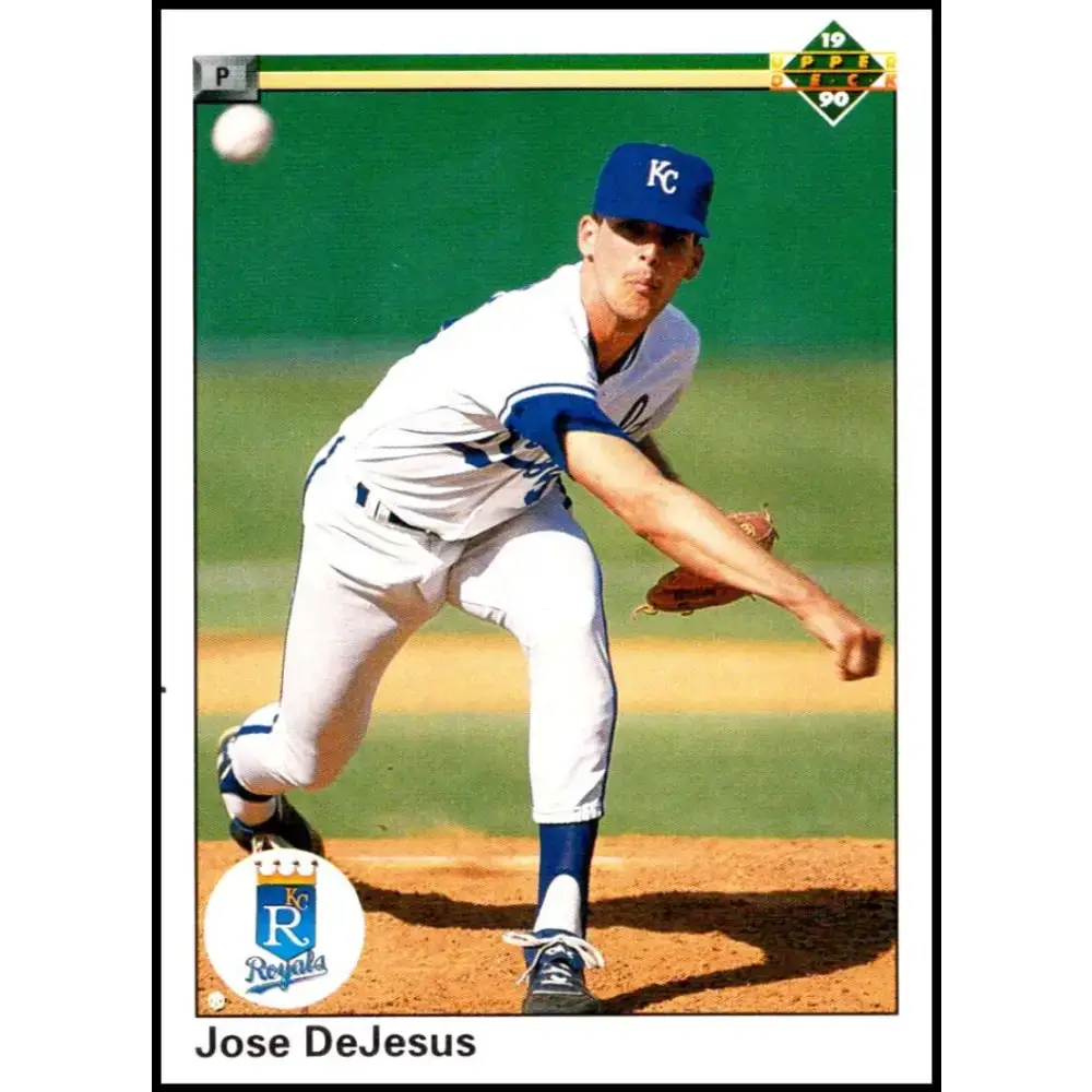 1990 Upper Deck #255 Jose DeJesus NM-MT Kansas City Royals Baseball Card - Baseball Card Single