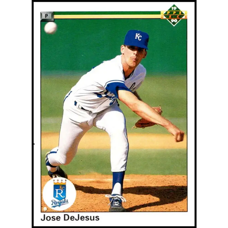 1990 Upper Deck #255 Jose DeJesus NM-MT Kansas City Royals Baseball Card - Baseball Card Single