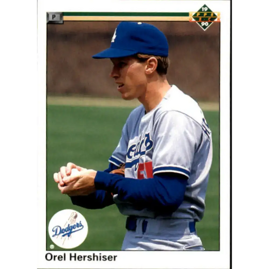 1990 Upper Deck #256 Orel Hershiser NM-MT Los Angeles Dodgers Baseball Card - Baseball Card Single
