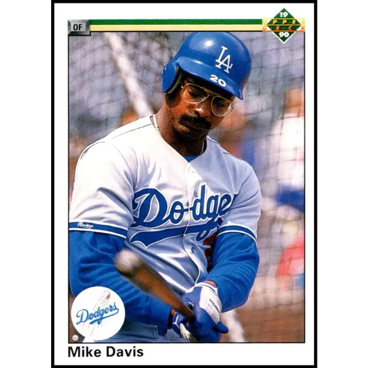 1990 Upper Deck #258 Mike Davis NM-MT Los Angeles Dodgers Baseball Card - Baseball Card Single