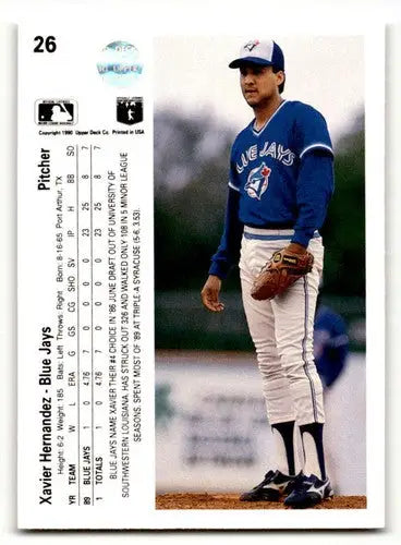 1990 Upper Deck #26 Xavier Hernandez ID:46347 - Baseball Card Single