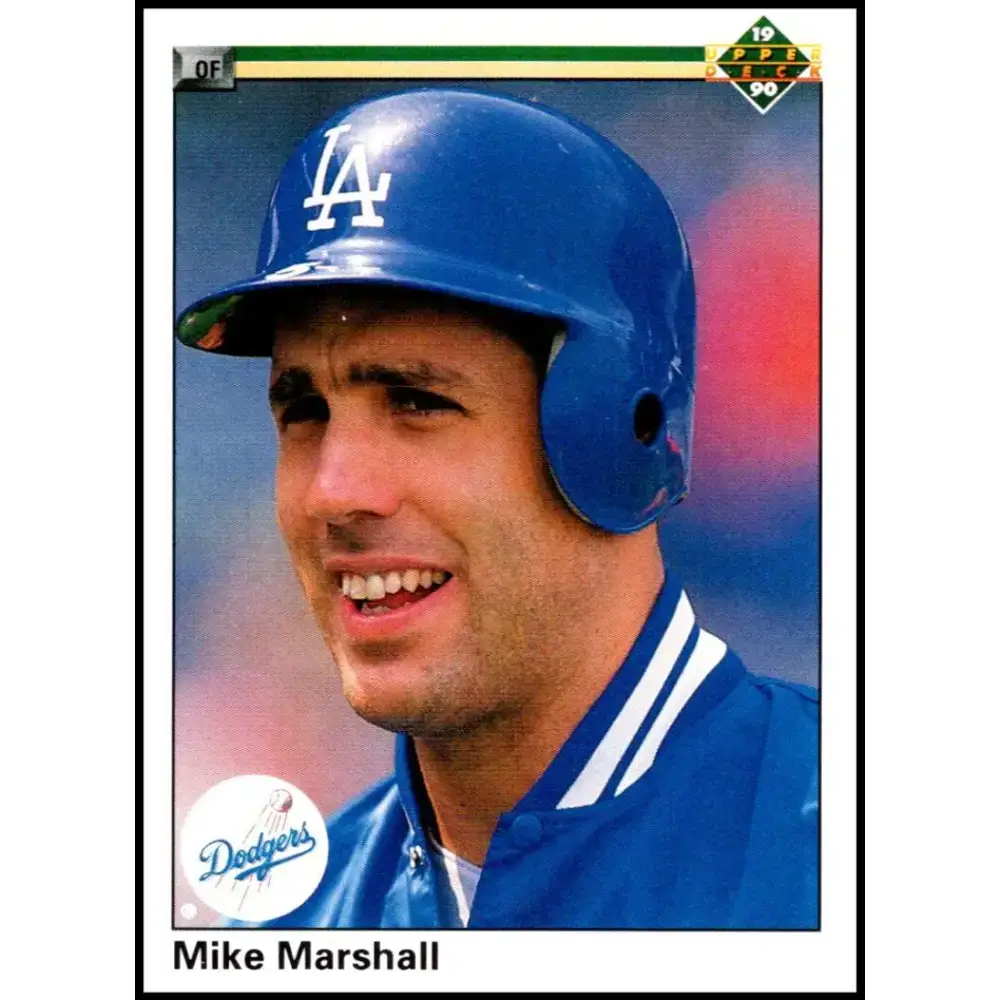 1990 Upper Deck #262 Mike Marshall NM-MT Los Angeles Dodgers Baseball Card - Baseball Card Single