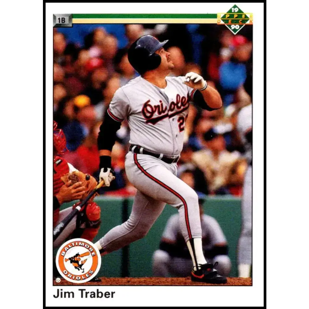 1990 Upper Deck #268 Jim Traber NM-MT Baltimore Orioles Baseball Card - Baseball Card Single