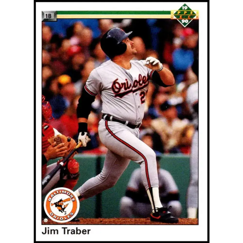 1990 Upper Deck #268 Jim Traber NM-MT Baltimore Orioles Baseball Card - Baseball Card Single