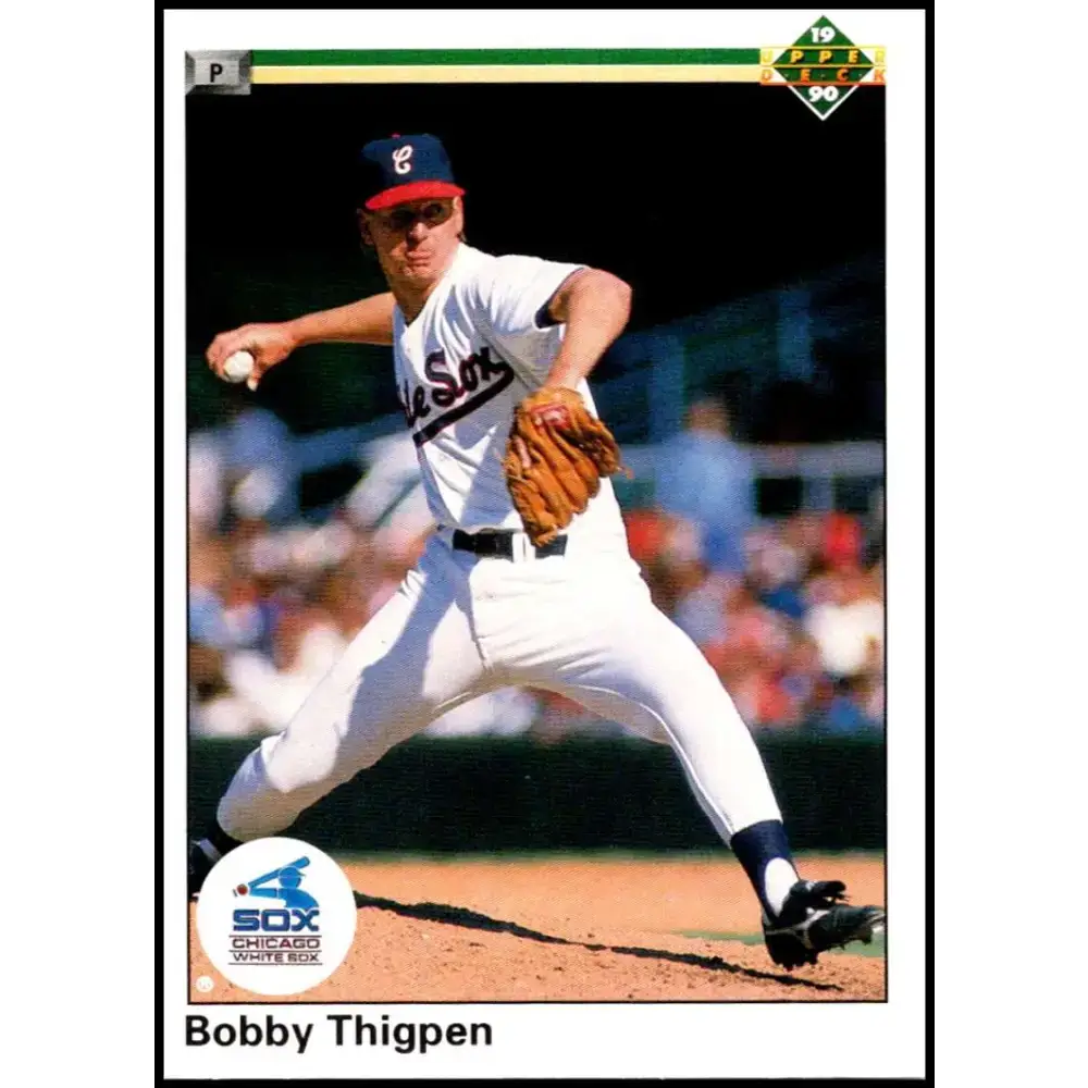 1990 Upper Deck #269 Bobby Thigpen UER NM-MT Chicago White Sox Baseball Card - Baseball Card Single