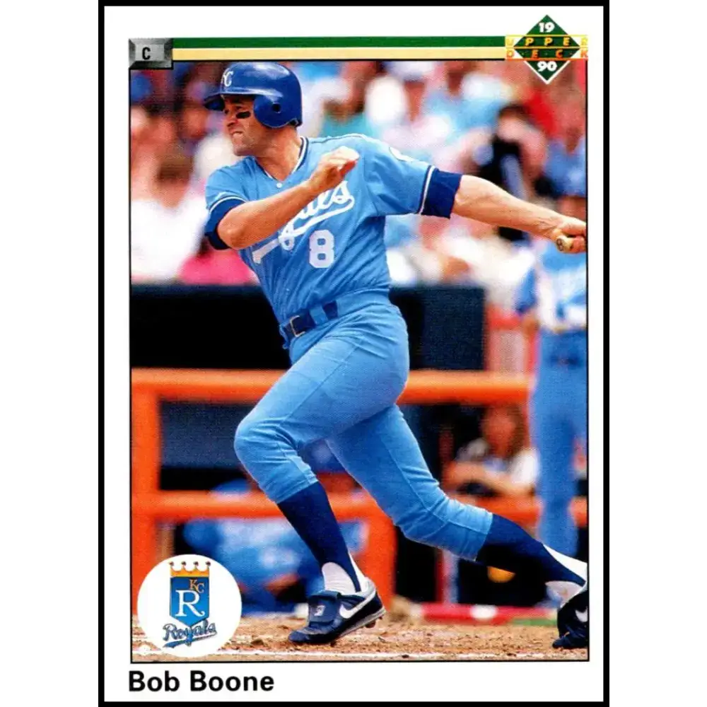 1990 Upper Deck #271 Bob Boone NM-MT Kansas City Royals Baseball Card - Baseball Card Single