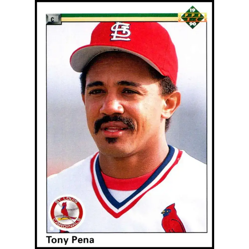 1990 Upper Deck #276 Tony Pena NM-MT St. Louis Cardinals Baseball Card - Baseball Card Single