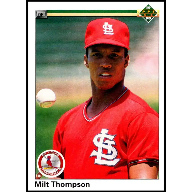 1990 Upper Deck #278 Milt Thompson NM-MT St. Louis Cardinals Baseball Card - Baseball Card Single
