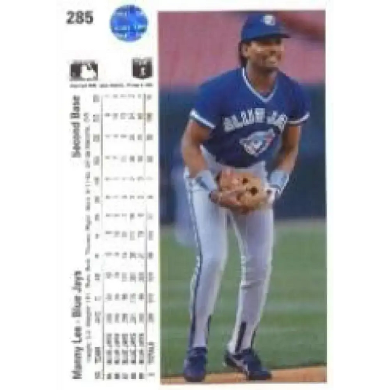 1990 Upper Deck #285 Manuel Lee NM-MT Toronto Blue Jays Baseball Card - Baseball Card Single