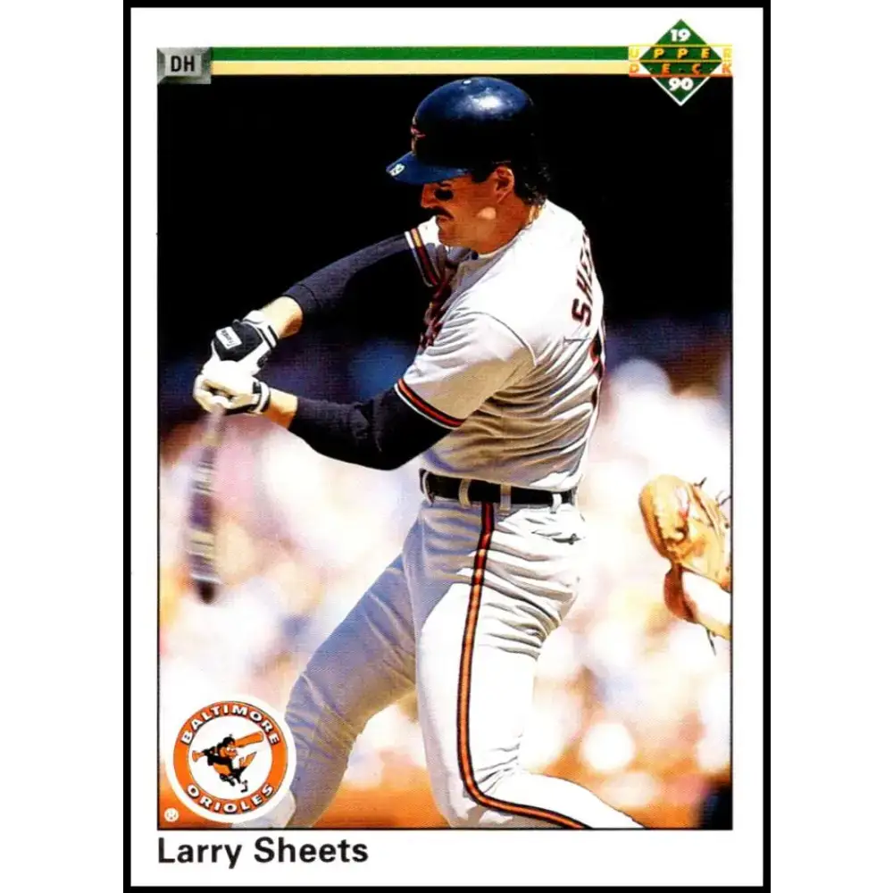 1990 Upper Deck #287 Larry Sheets NM-MT Baltimore Orioles Baseball Card - Baseball Card Single