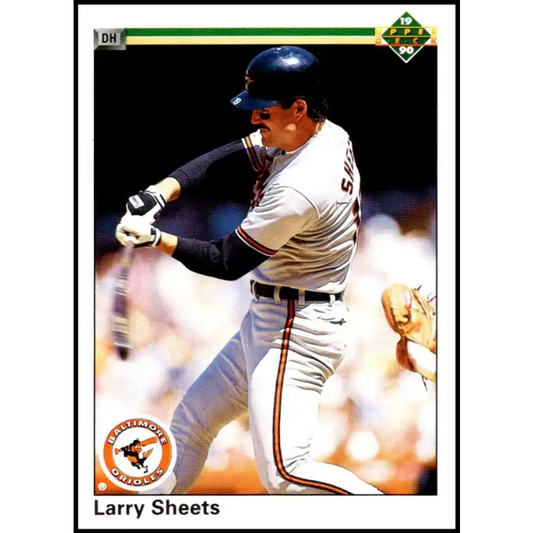 1990 Upper Deck #287 Larry Sheets NM-MT Baltimore Orioles Baseball Card - Baseball Card Single