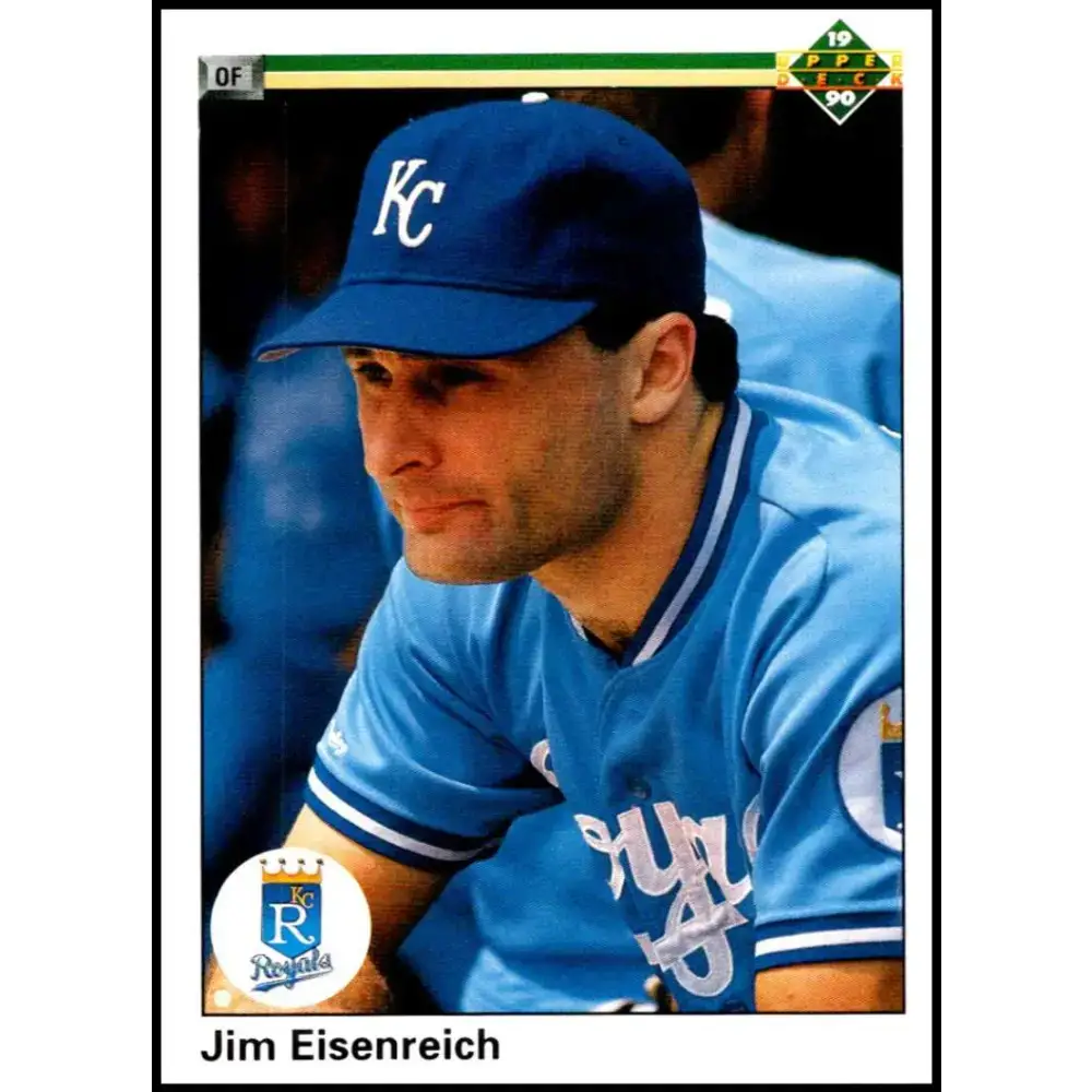 1990 Upper Deck #294 Jim Eisenreich NM-MT Kansas City Royals Baseball Card - Baseball Card Single