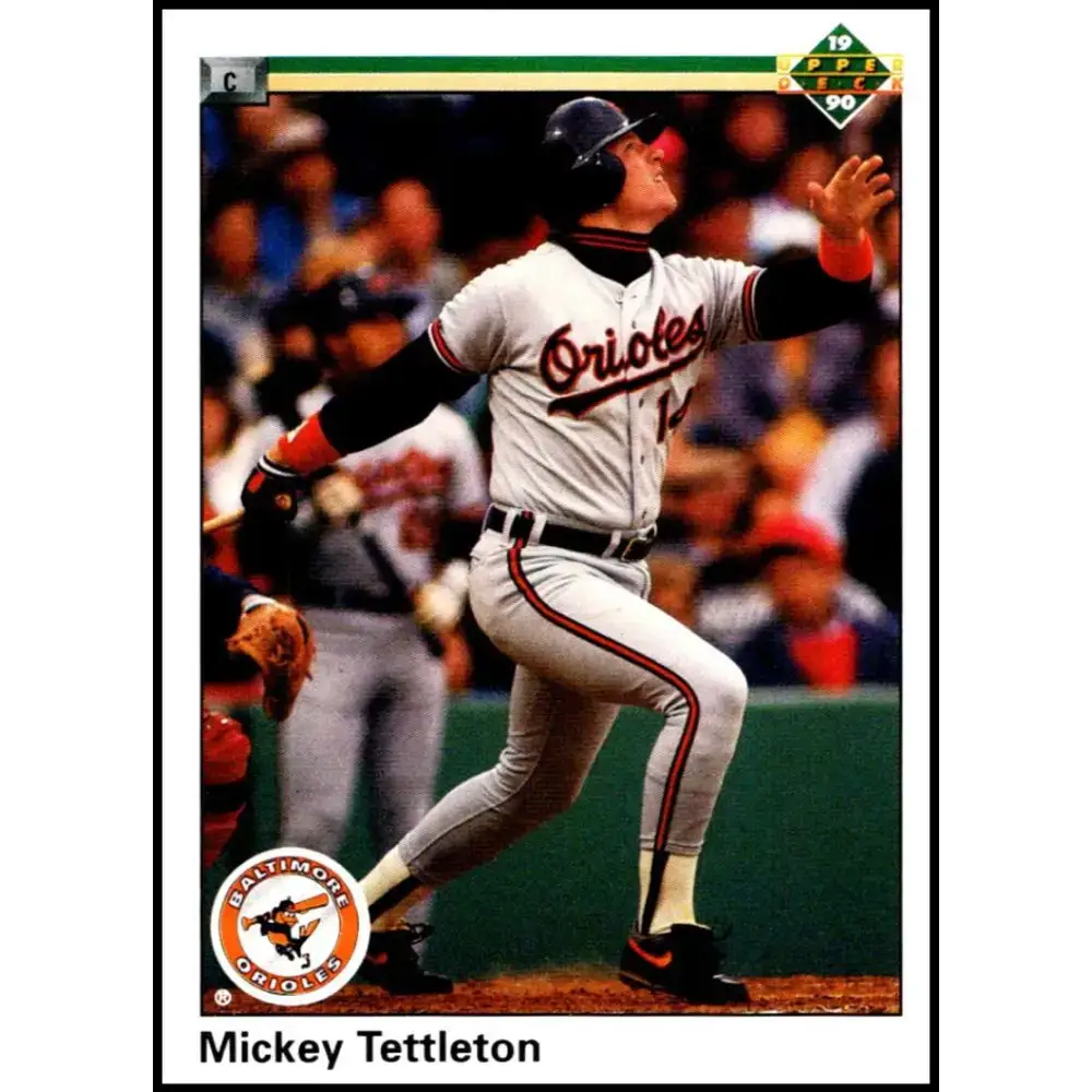 1990 Upper Deck #297 Mickey Tettleton NM-MT Baltimore Orioles Baseball Card - Baseball Card Single