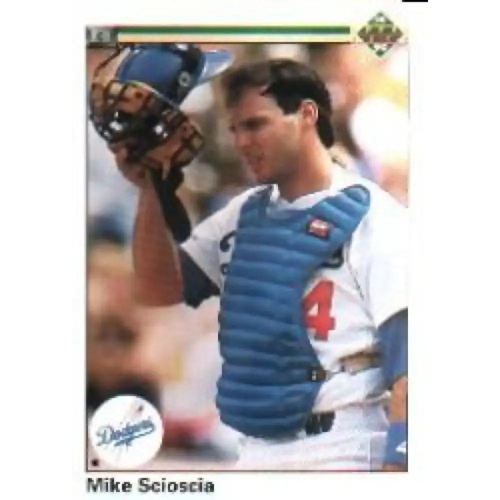 1990 Upper Deck #298 Mike Scioscia NM-MT Los Angeles Dodgers Baseball Card - Baseball Card Single
