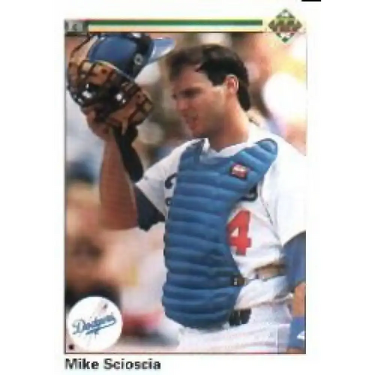 1990 Upper Deck #298 Mike Scioscia NM-MT Los Angeles Dodgers Baseball Card - Baseball Card Single