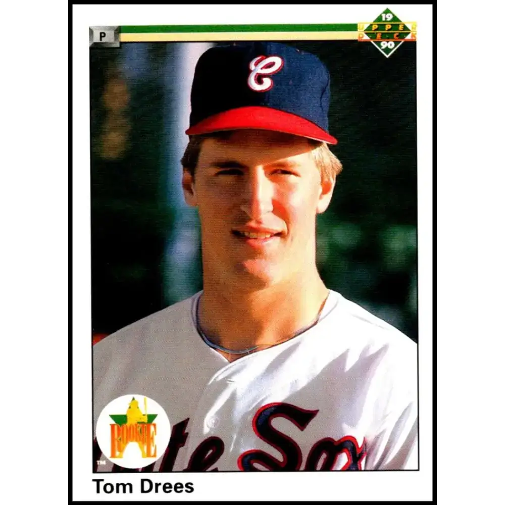 1990 Upper Deck #3 Tom Drees NM-MT RC Rookie Chicago White Sox Baseball Card - Baseball Card Single