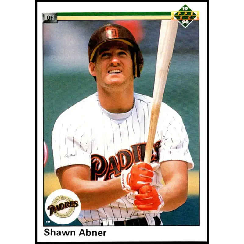 1990 Upper Deck #301 Shawn Abner NM-MT San Diego Padres Baseball Card - Baseball Card Single