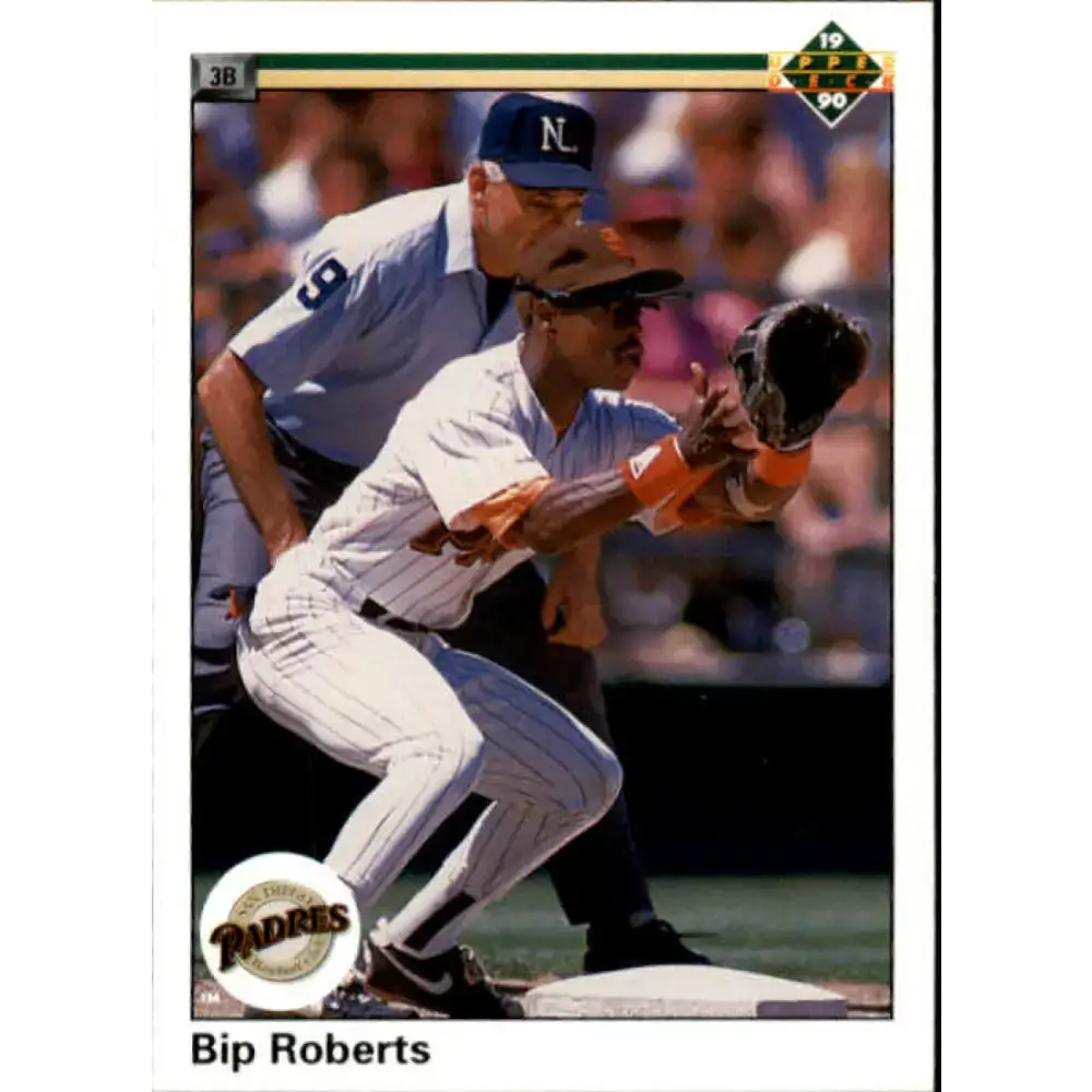 1990 Upper Deck #303 Bip Roberts NM-MT San Diego Padres Baseball Card - Baseball Card Single