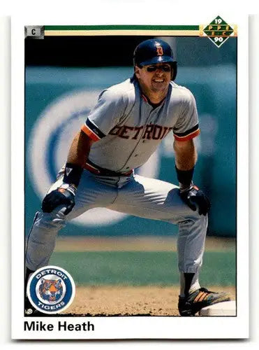 1990 Upper Deck #306 Mike Heath Detroit Tigers Baseball Cards EX/NM ID:59531 - Baseball Card Single