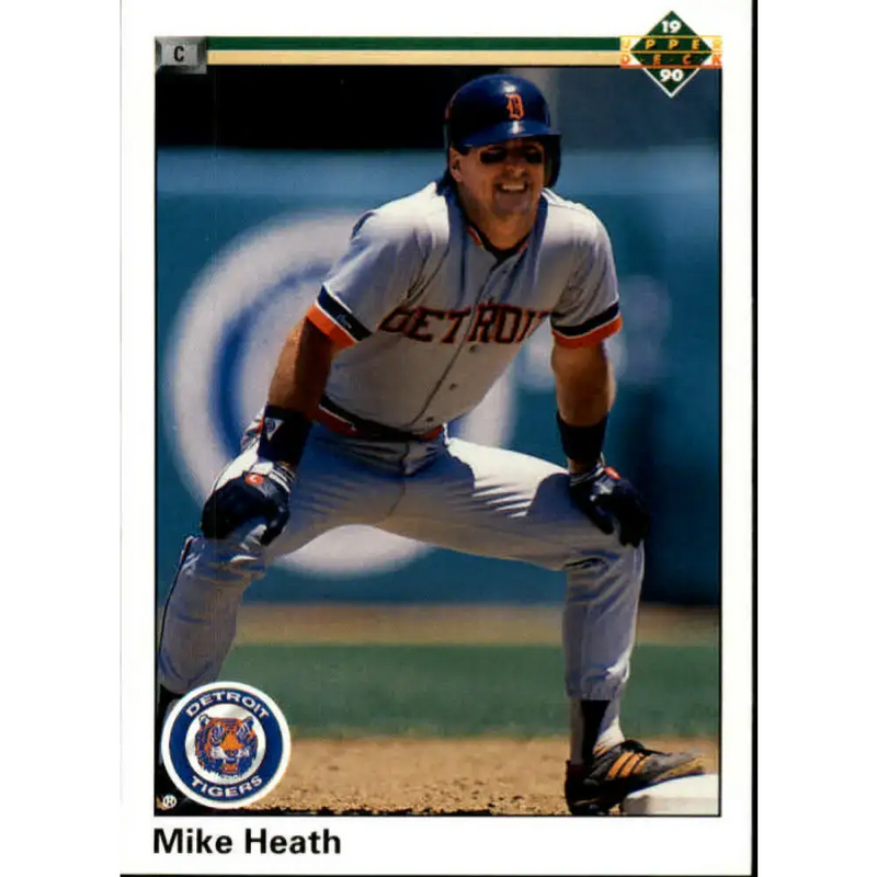 1990 Upper Deck #306 Mike Heath NM-MT Detroit Tigers Baseball Card - Baseball Card Single