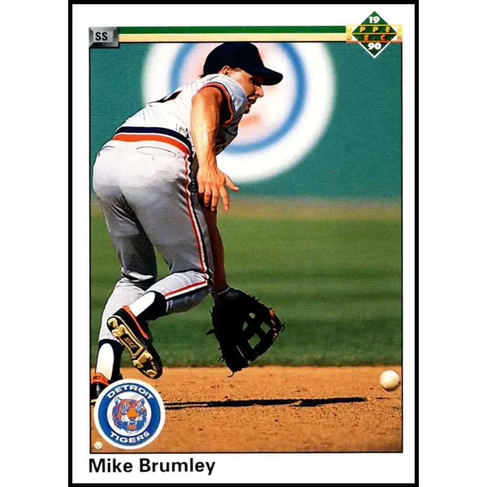 1990 Upper Deck #312 Mike Brumley NM-MT Detroit Tigers Baseball Card - Baseball Card Single