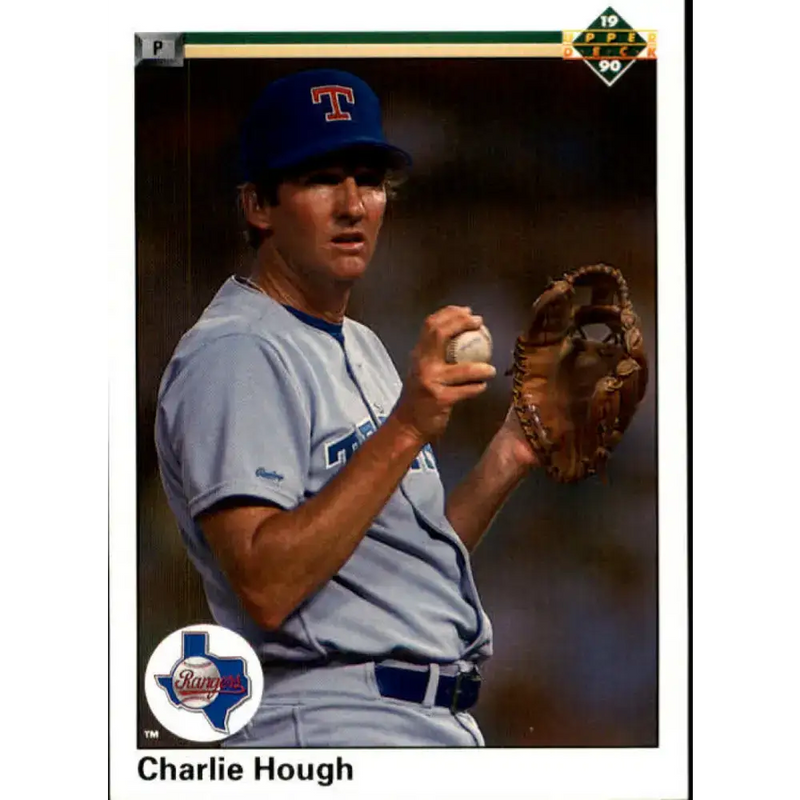 1990 Upper Deck #314 Charlie Hough NM-MT Texas Rangers Baseball Card - Baseball Card Single