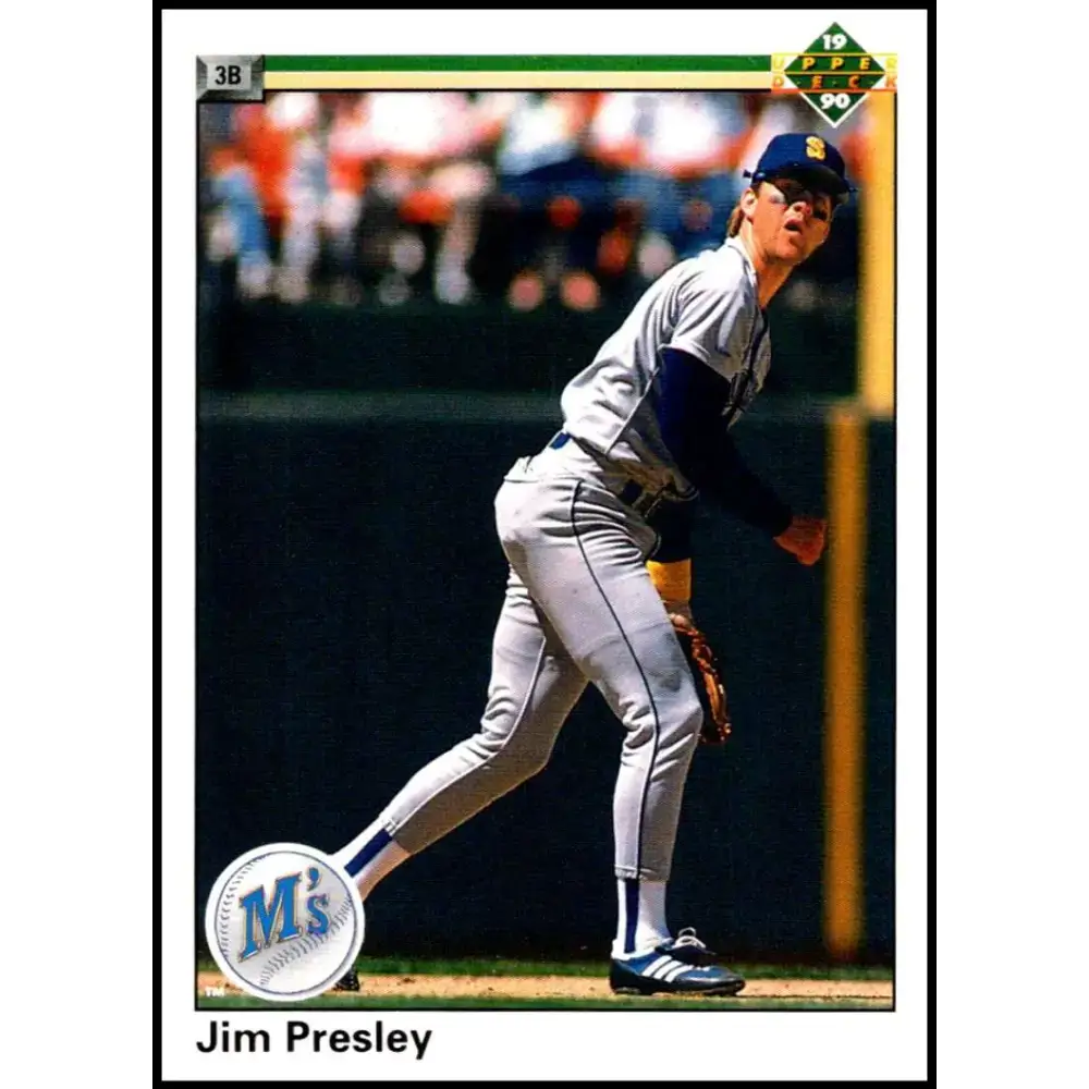 1990 Upper Deck #315 Jim Presley NM-MT Seattle Mariners Baseball Card - Baseball Card Single