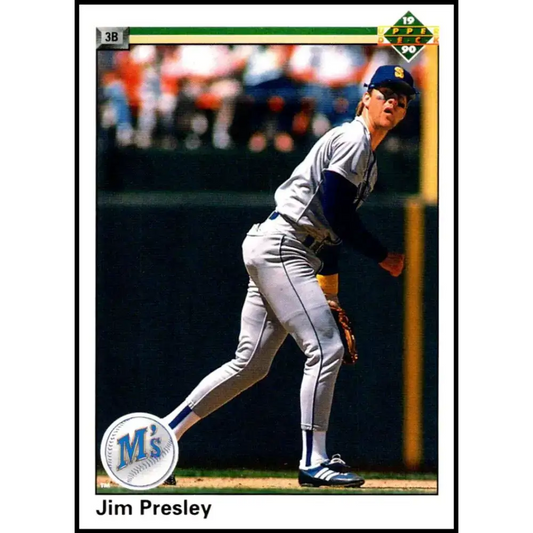 1990 Upper Deck #315 Jim Presley NM-MT Seattle Mariners Baseball Card - Baseball Card Single