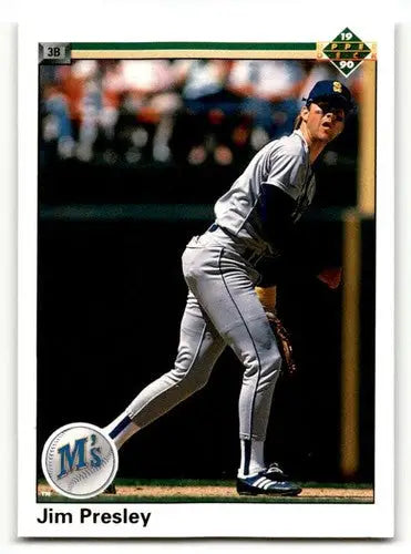 1990 Upper Deck #315 Jim Presley Seattle Mariners Baseball Cards EX/ ID:54169 - Baseball Card Single