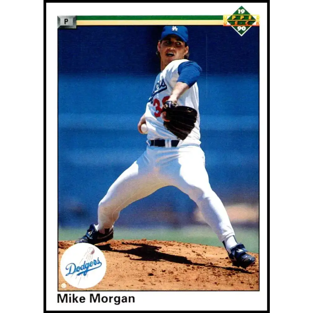 1990 Upper Deck #317 Mike Morgan NM-MT Los Angeles Dodgers Baseball Card - Baseball Card Single