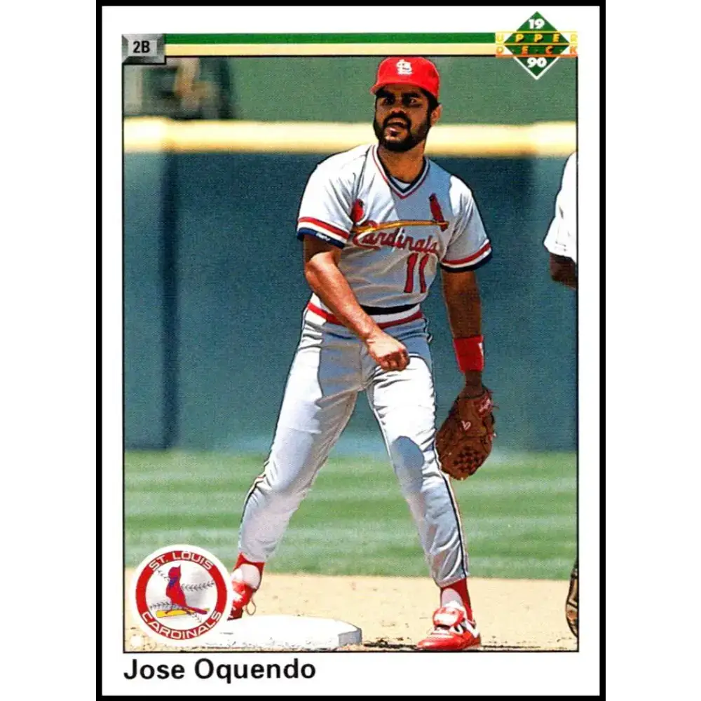 1990 Upper Deck #319 Jose Oquendo NM-MT St. Louis Cardinals Baseball Card - Baseball Card Single