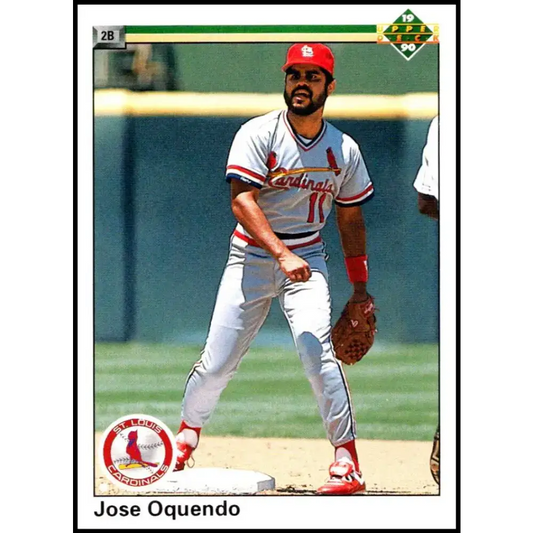 1990 Upper Deck #319 Jose Oquendo NM-MT St. Louis Cardinals Baseball Card - Baseball Card Single