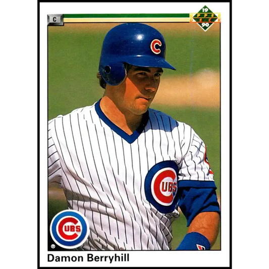 1990 Upper Deck #322 Damon Berryhill NM-MT Chicago Cubs Baseball Card - Baseball Card Single