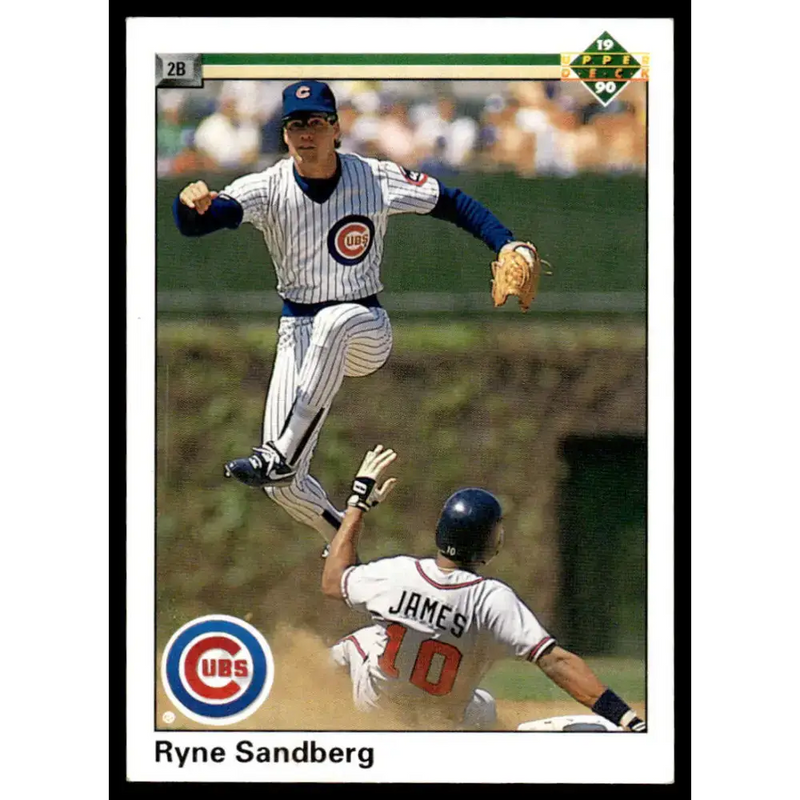 1990 Upper Deck #324 Ryne Sandberg EX Chicago Cubs Baseball Card - Baseball Card Single