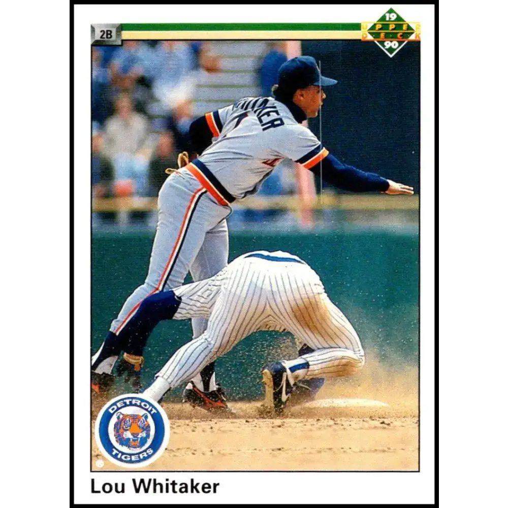 1990 Upper Deck #327 Lou Whitaker NM-MT Detroit Tigers Baseball Card - Baseball Card Single