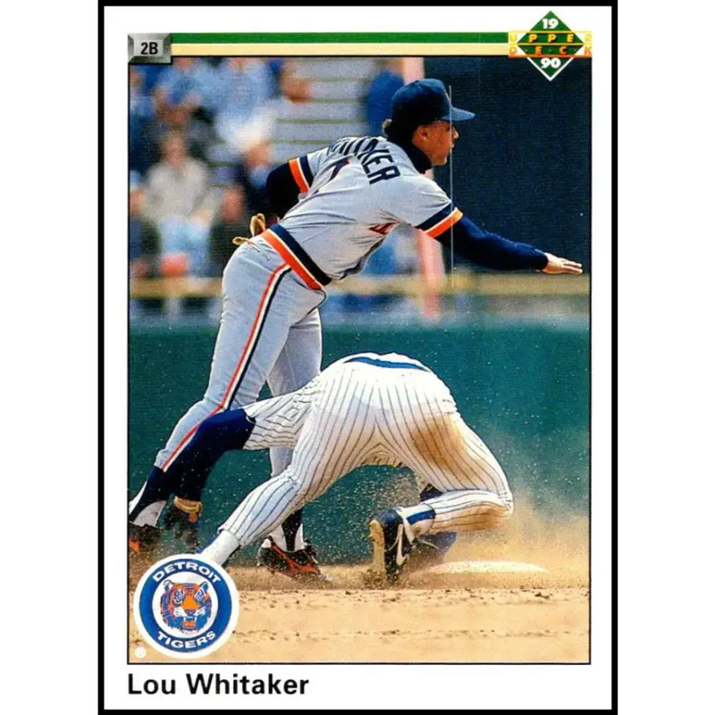 1990 Upper Deck #327 Lou Whitaker NM-MT Detroit Tigers Baseball Card - Baseball Card Single