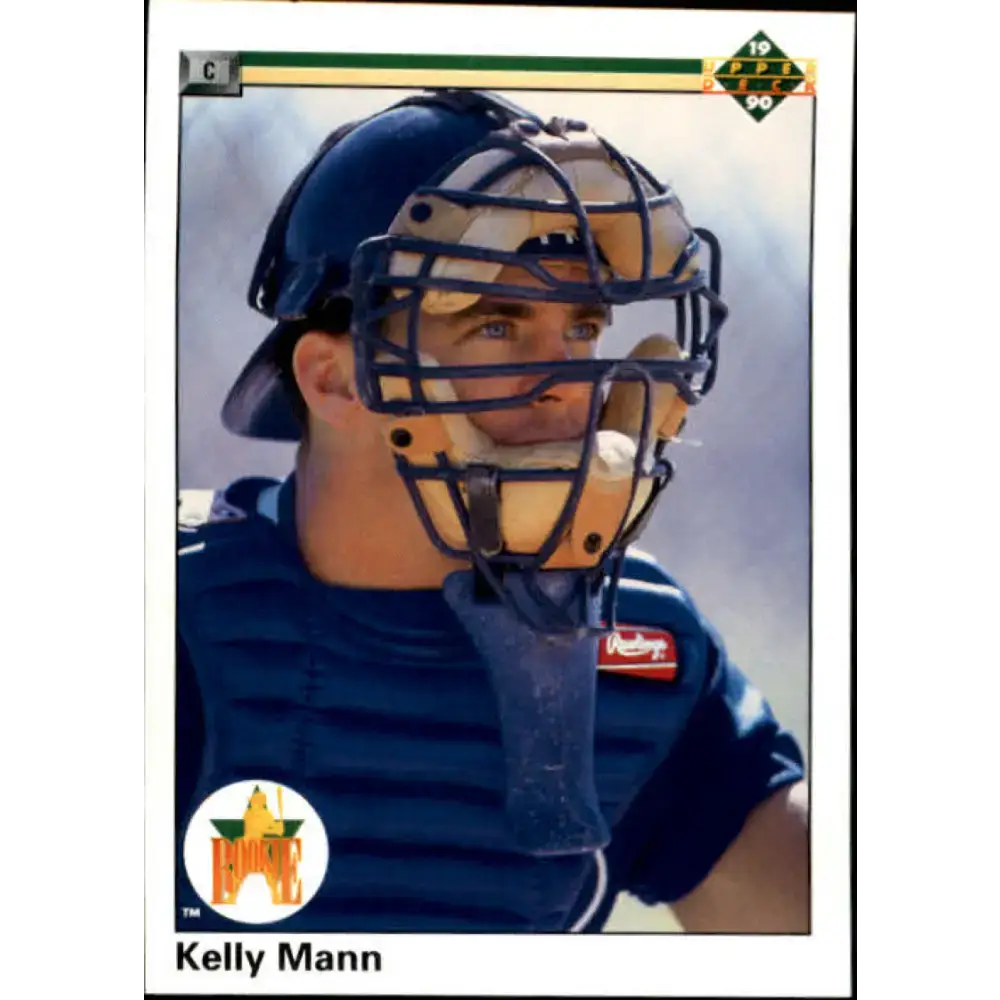1990 Upper Deck #33 Kelly Mann NM-MT RC Rookie Atlanta Braves Baseball Card - Baseball Card Single