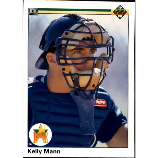 1990 Upper Deck #33 Kelly Mann NM-MT RC Rookie Atlanta Braves Baseball Card - Baseball Card Single