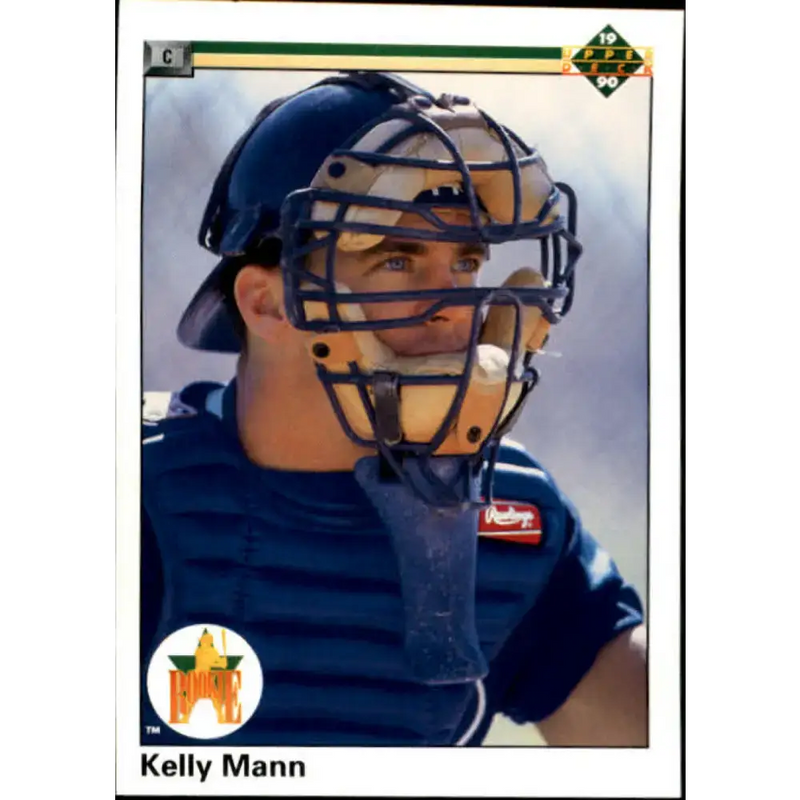 1990 Upper Deck #33 Kelly Mann NM-MT RC Rookie Atlanta Braves Baseball Card - Baseball Card Single